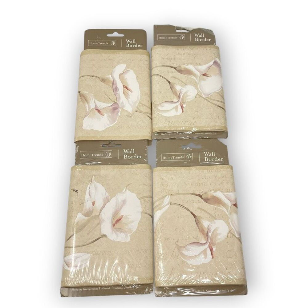 Home Trends Wall Border Designs Norwall Group Calla Lilly Lot #34A 20 yds total